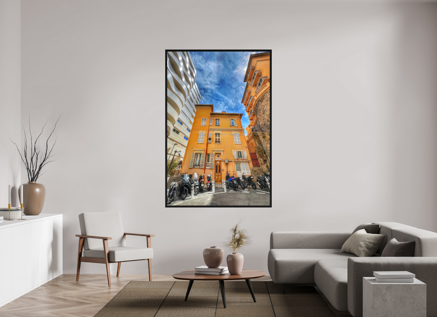 120 x 180 cm, Floater Frame Holding Its Ground