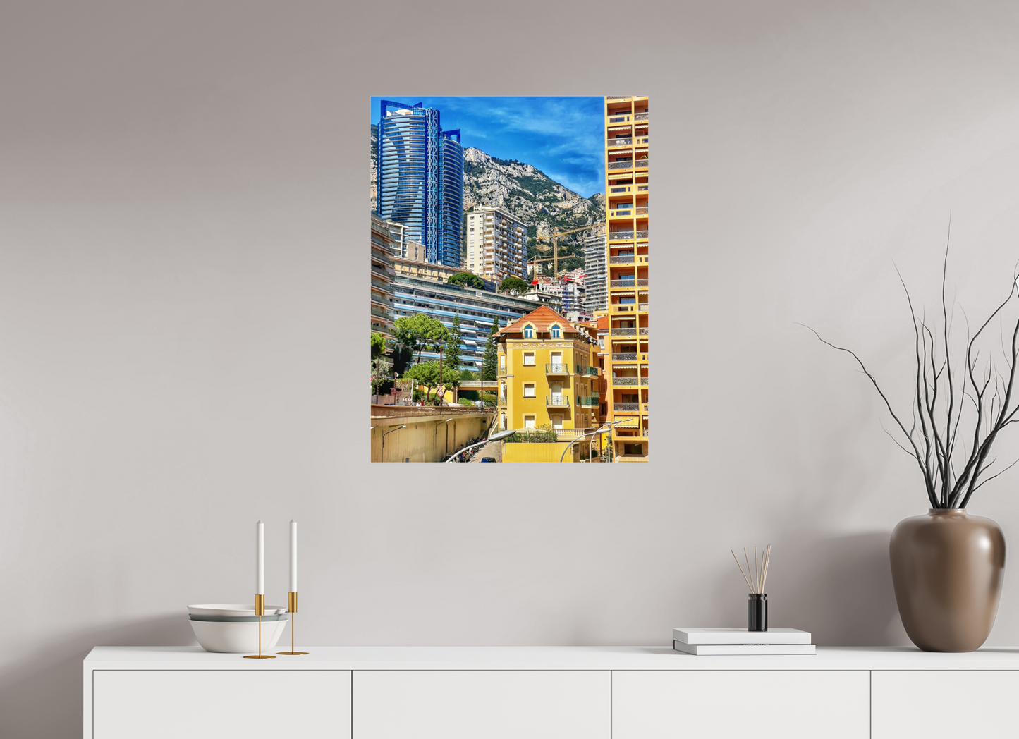60 x 79.2 cm, Photo Print Under Acrylic Glass Where Eras Meet