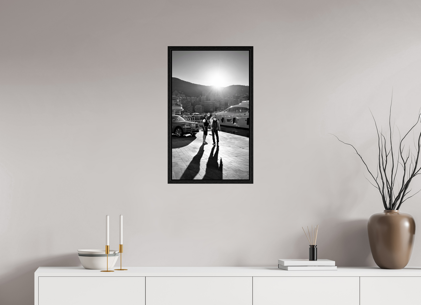 40 x 67 cm, Floater Frame Under the Monaco Sun