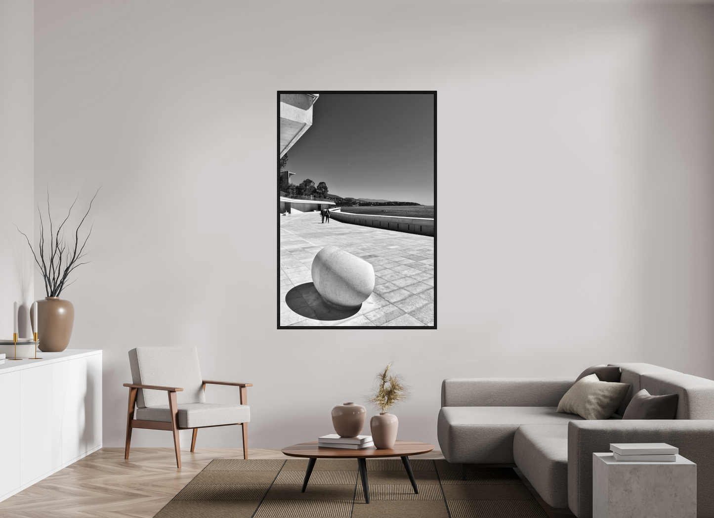 110 x 166.1 cm, Floater Frame Mareterra Shades