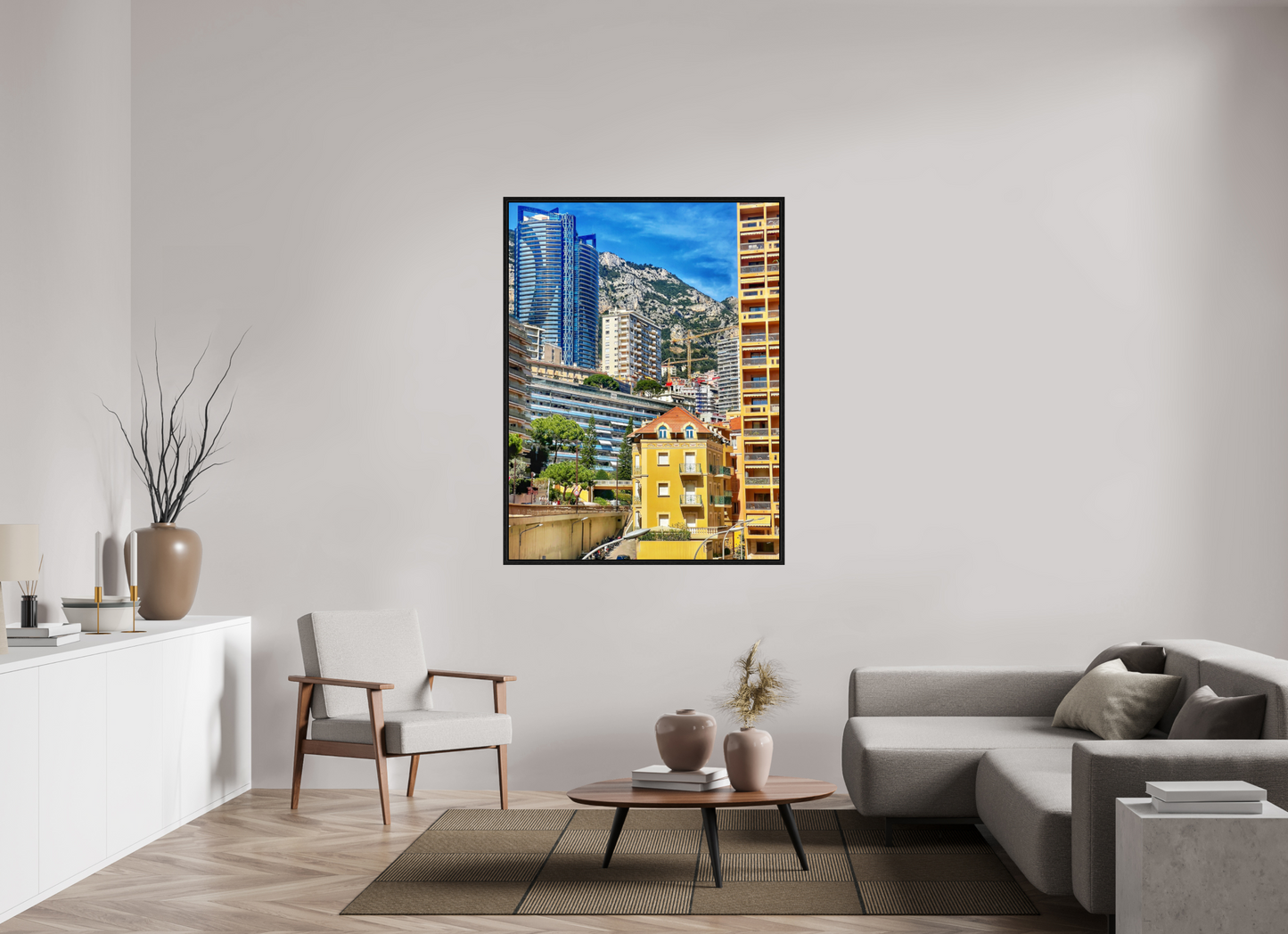 110 x 145.2 cm, Floater Frame Where Eras Meet