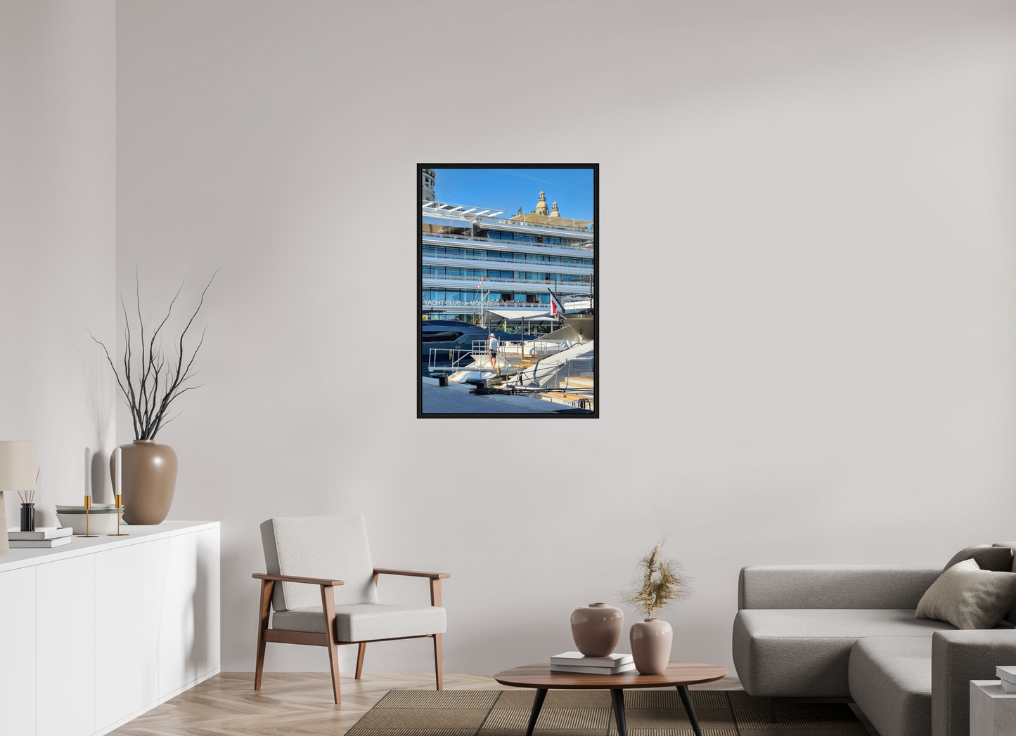 70 x 99.9 cm, Floater Frame Divided Horizons