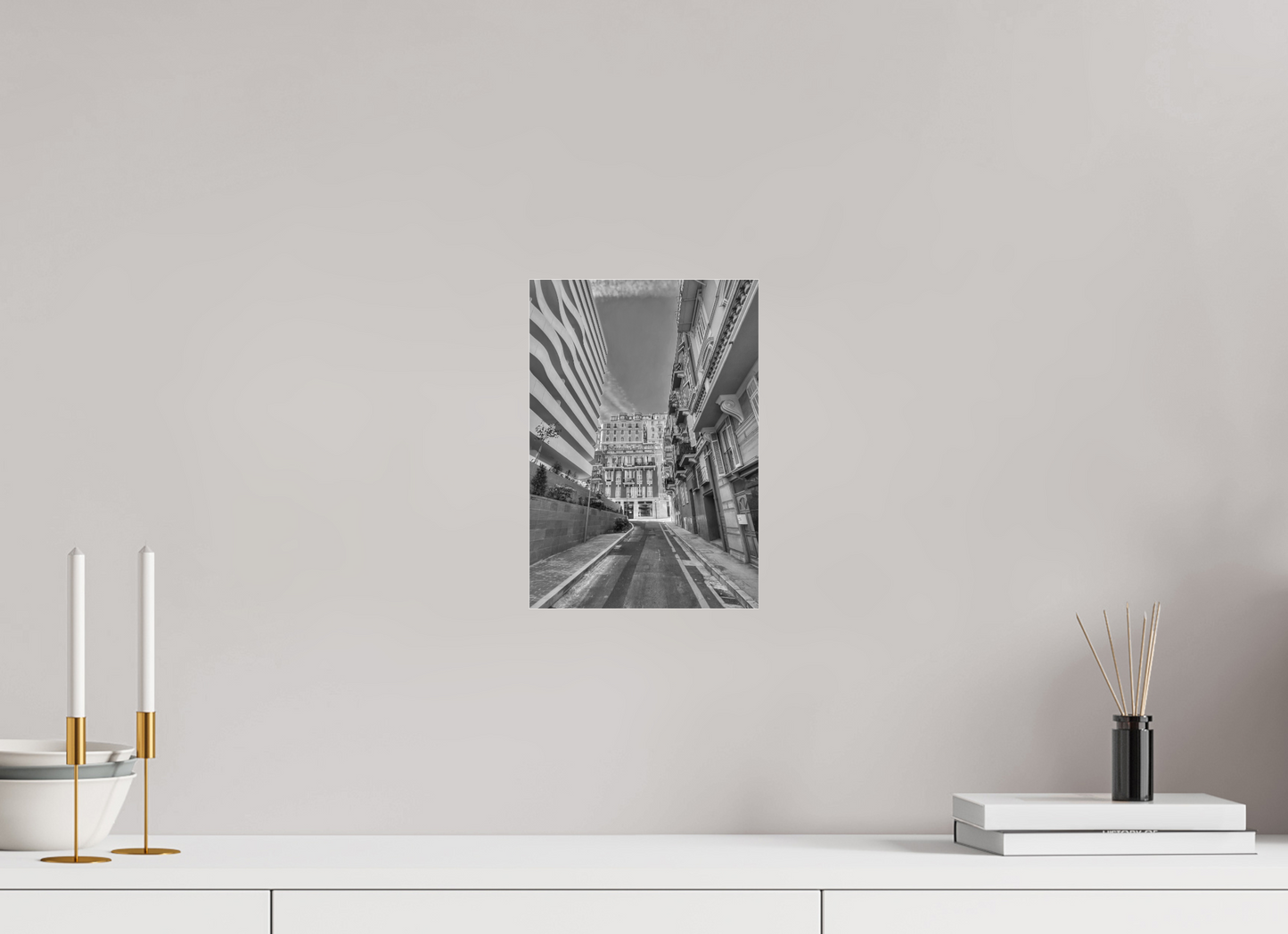 20 x 28.7 cm, Photo Print Under Acrylic Glass Neighborhood