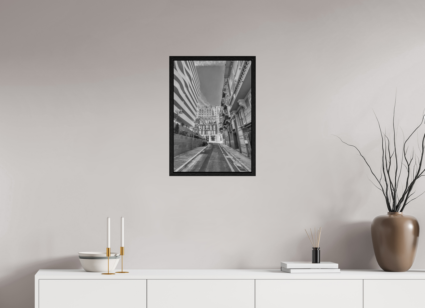 40 x 57.3 cm, Floater Frame Neighborhood