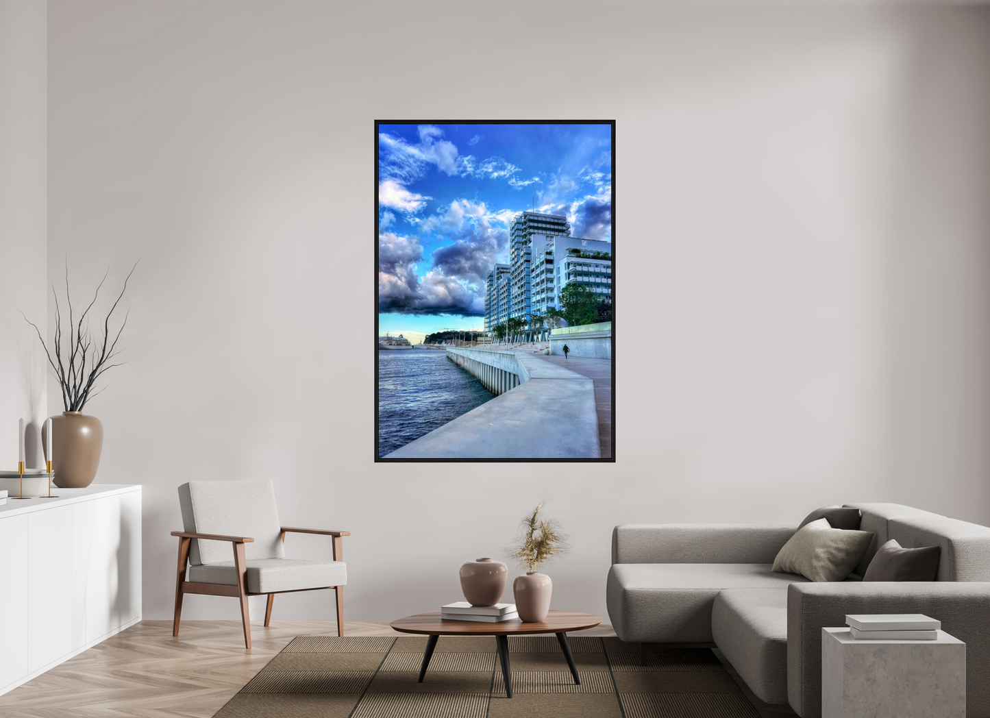 120 x 172.3 cm, Floater Frame Wind of change. Mareterra