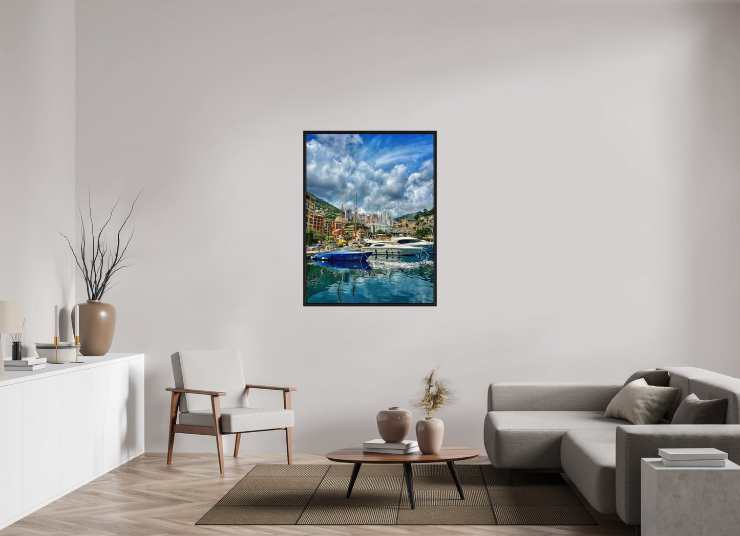 90 x 120 cm, Floater Frame Fontvieille Harbour