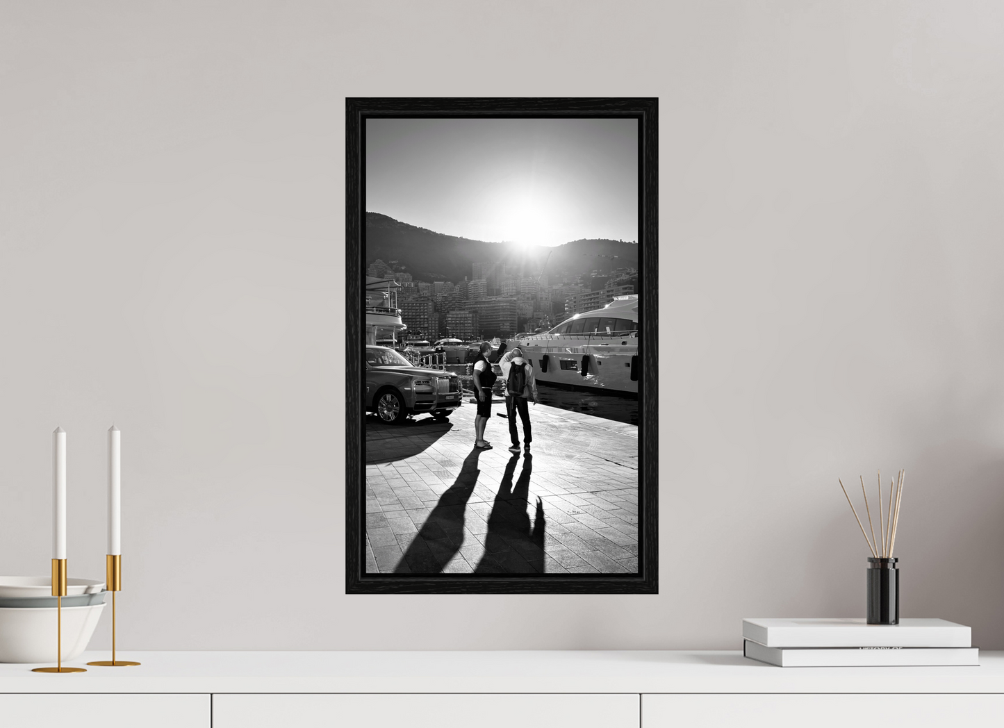 30 x 50.2 cm, Floater Frame Under the Monaco Sun