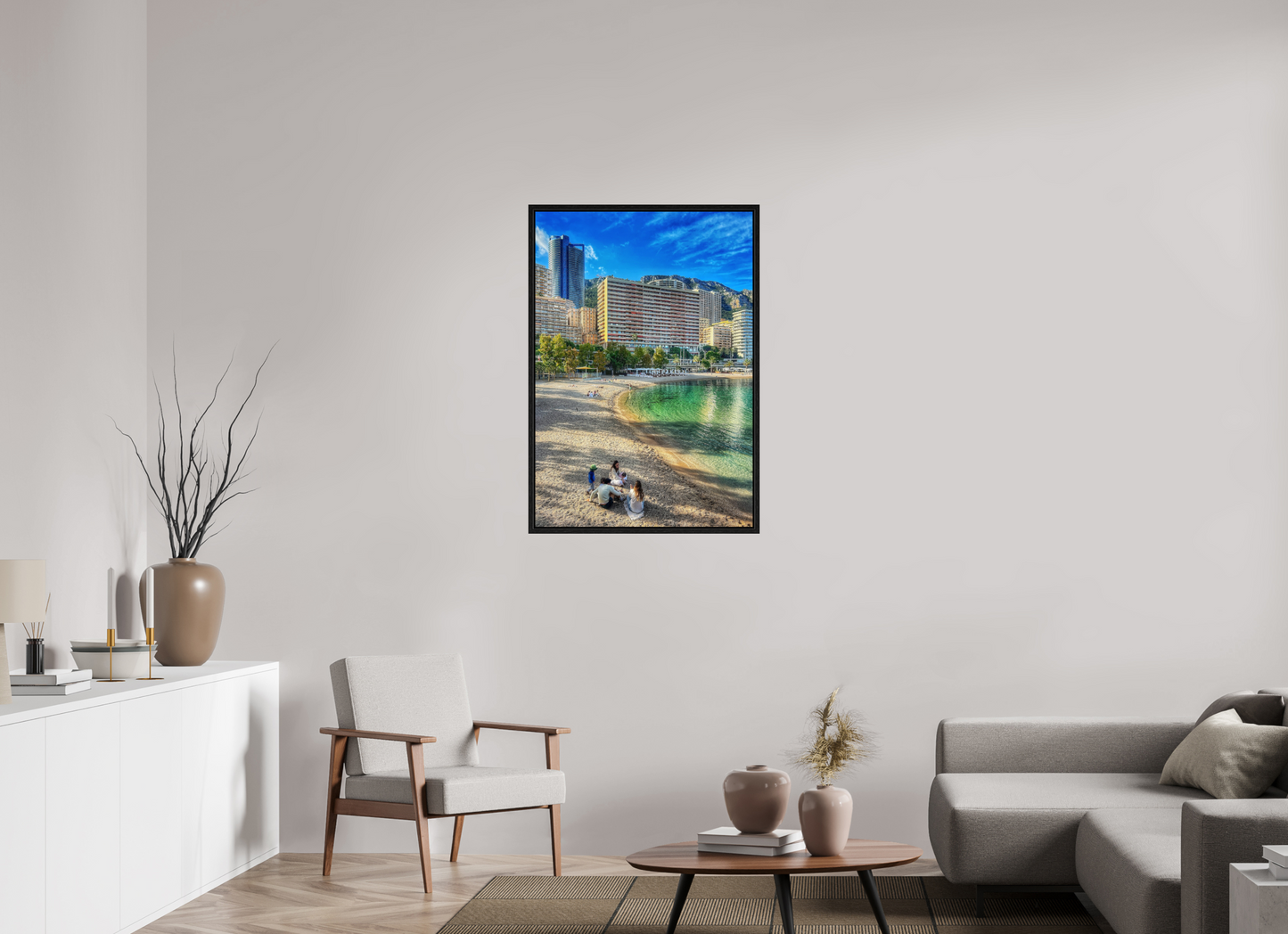 70 x 101.5 cm, Floater Frame Larvotto Beach, Monaco — Spring 2026