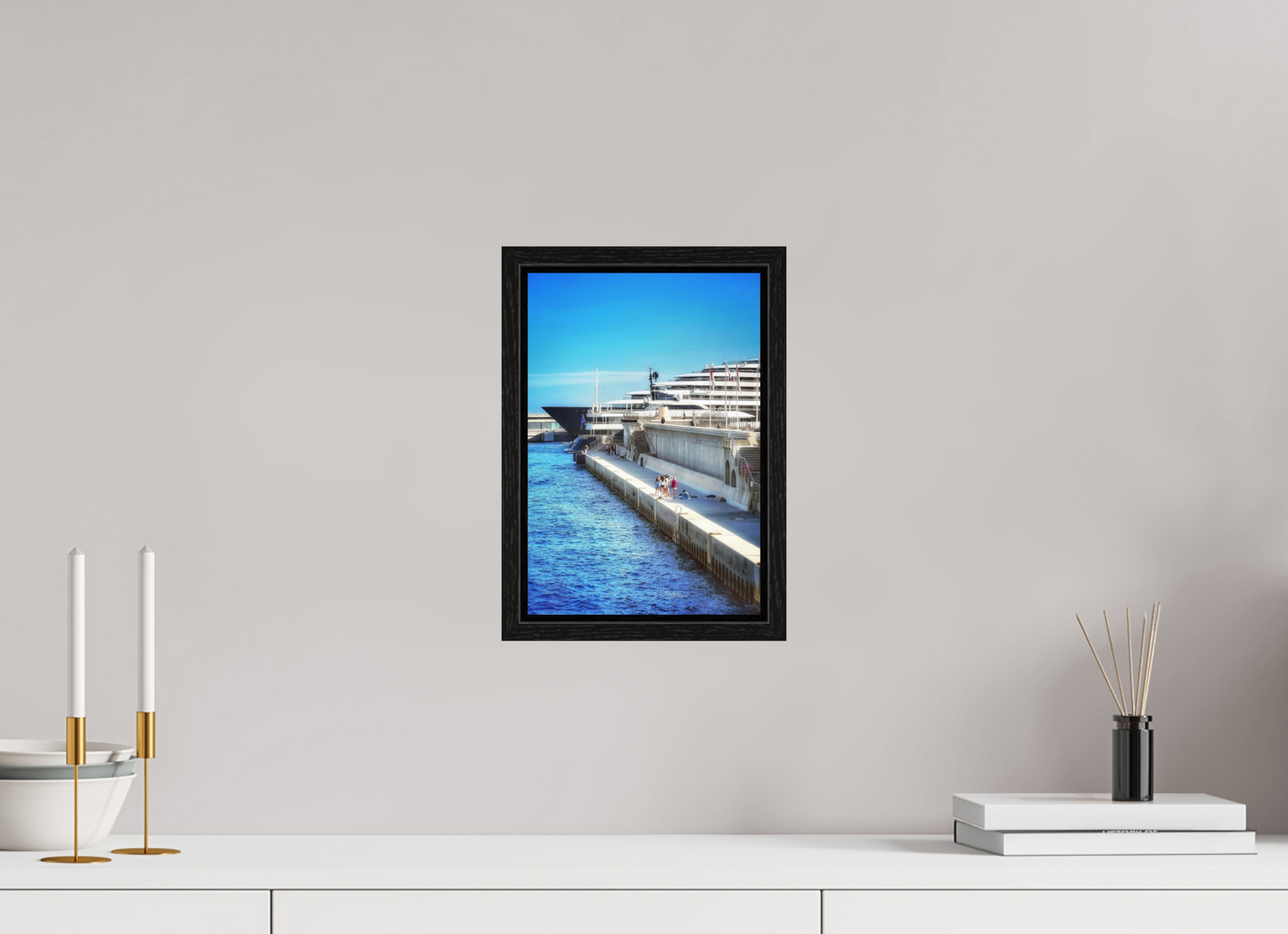 20 x 29.4 cm, Floater Frame Monaco Blue