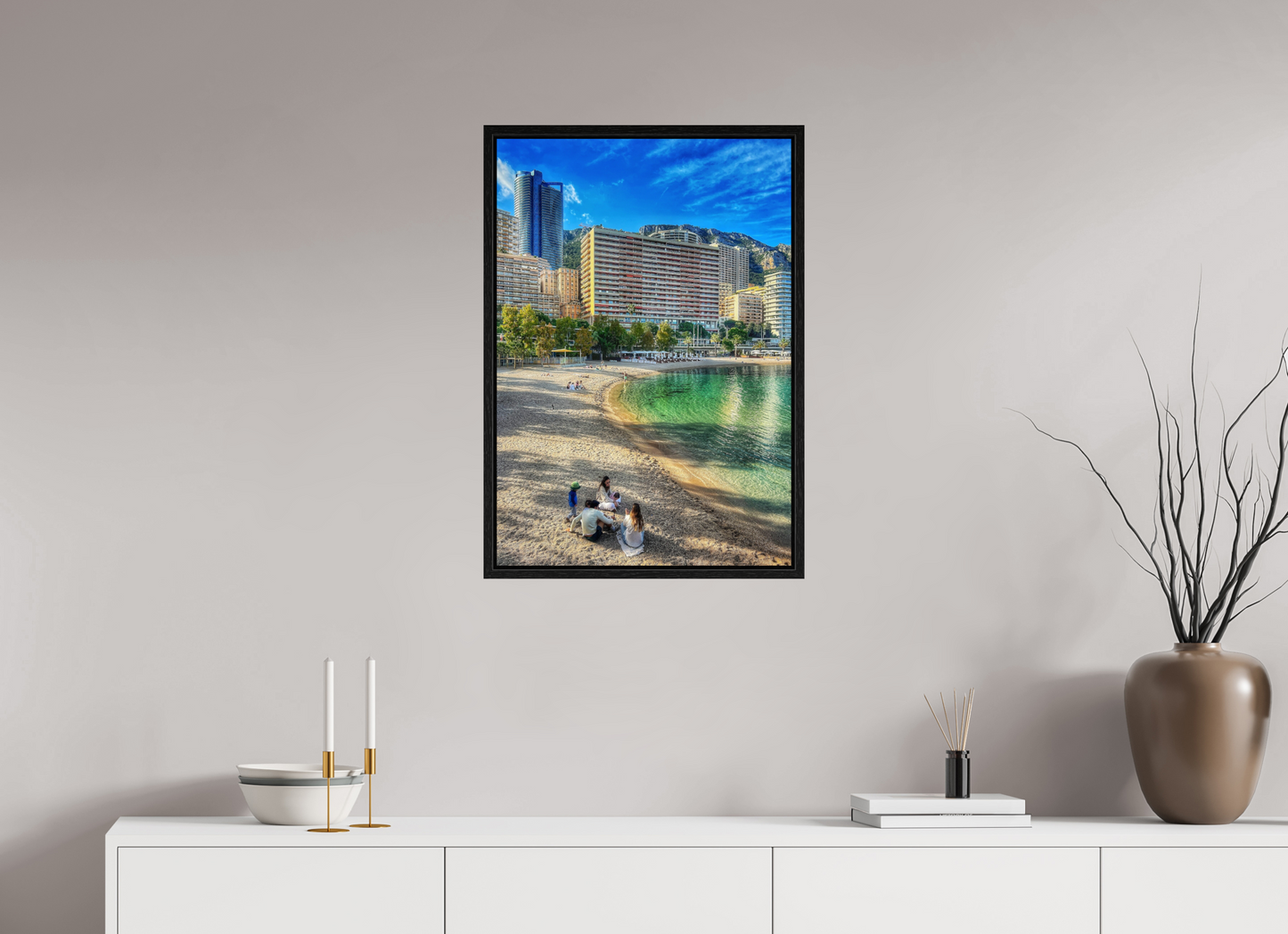 50 x 72.5 cm, Floater Frame Larvotto Beach, Monaco — Spring 2026