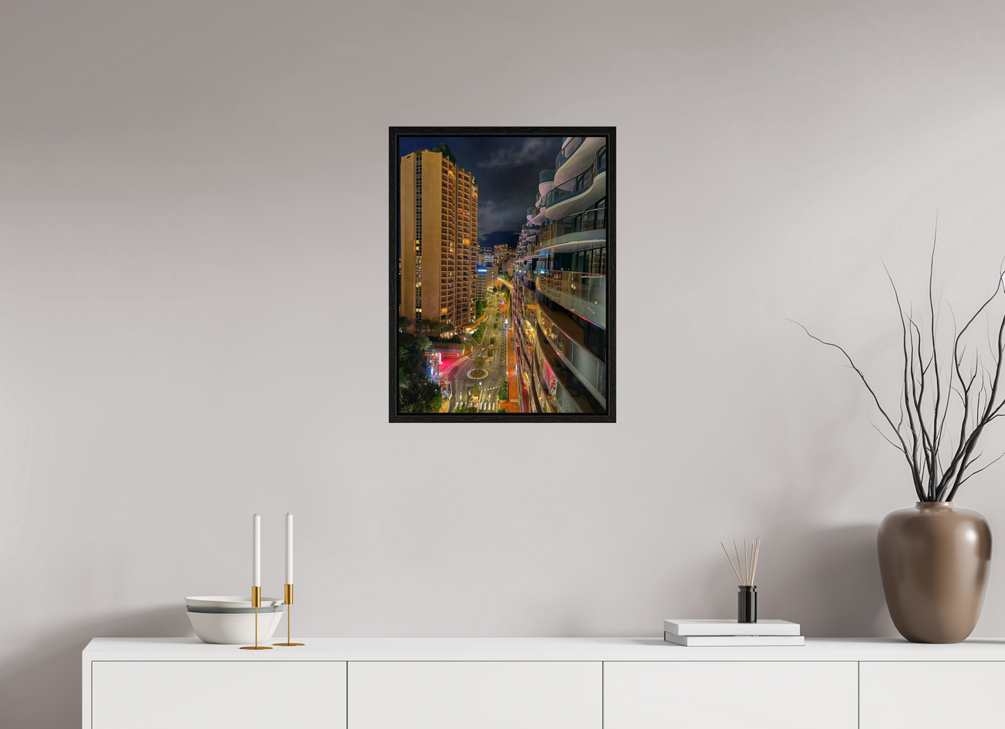 45 x 60 cm, Floater Frame City Lights