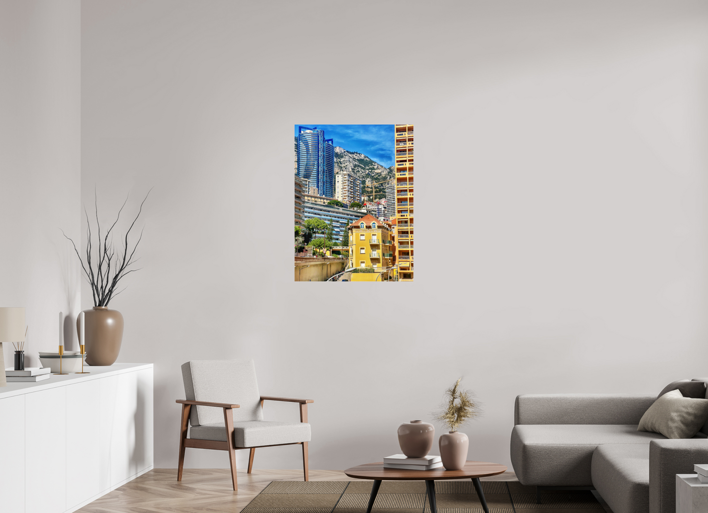 70 x 92.4 cm, Photo Print Under Acrylic Glass Where Eras Meet