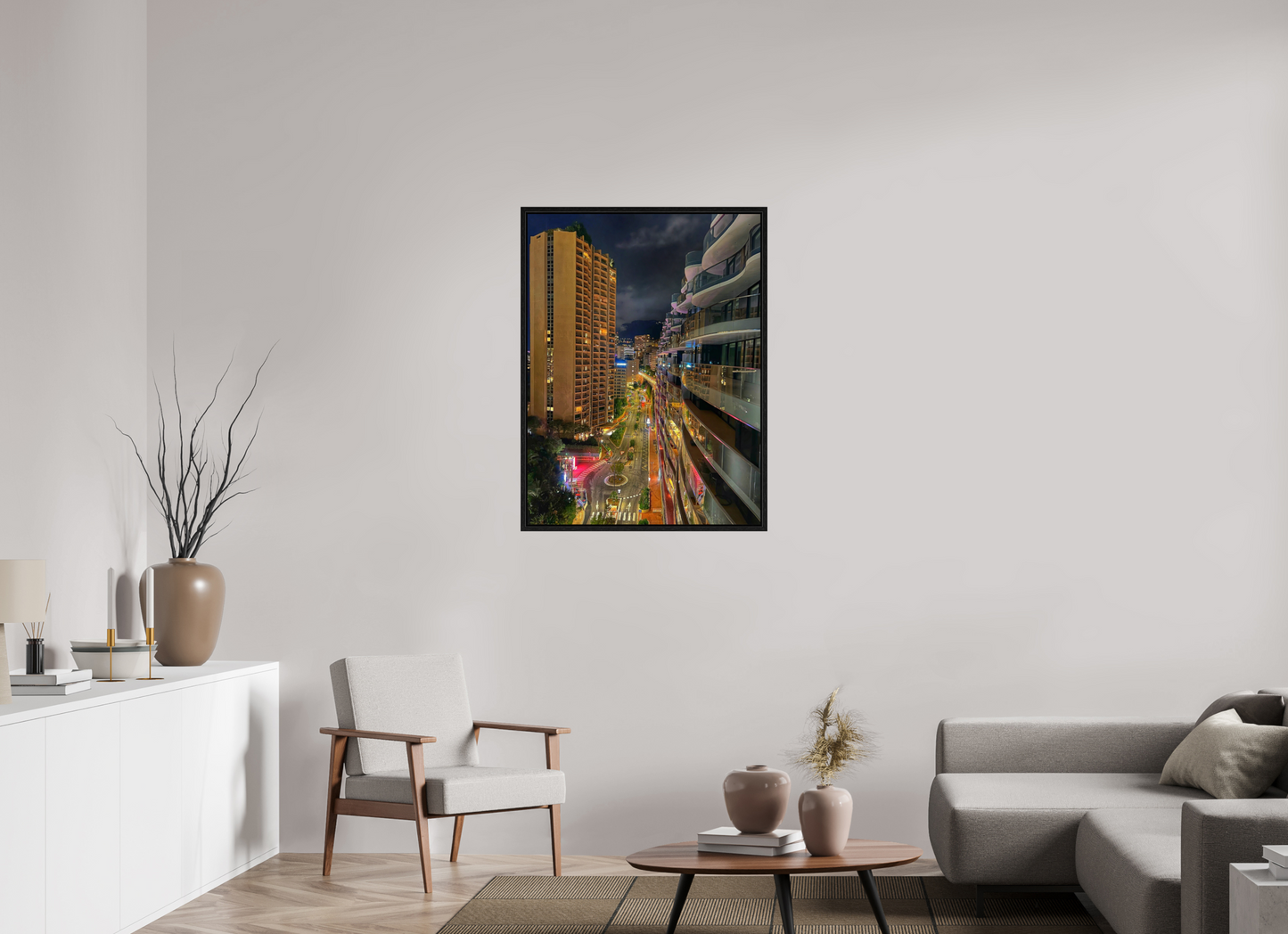 75 x 100 cm, Floater Frame City Lights