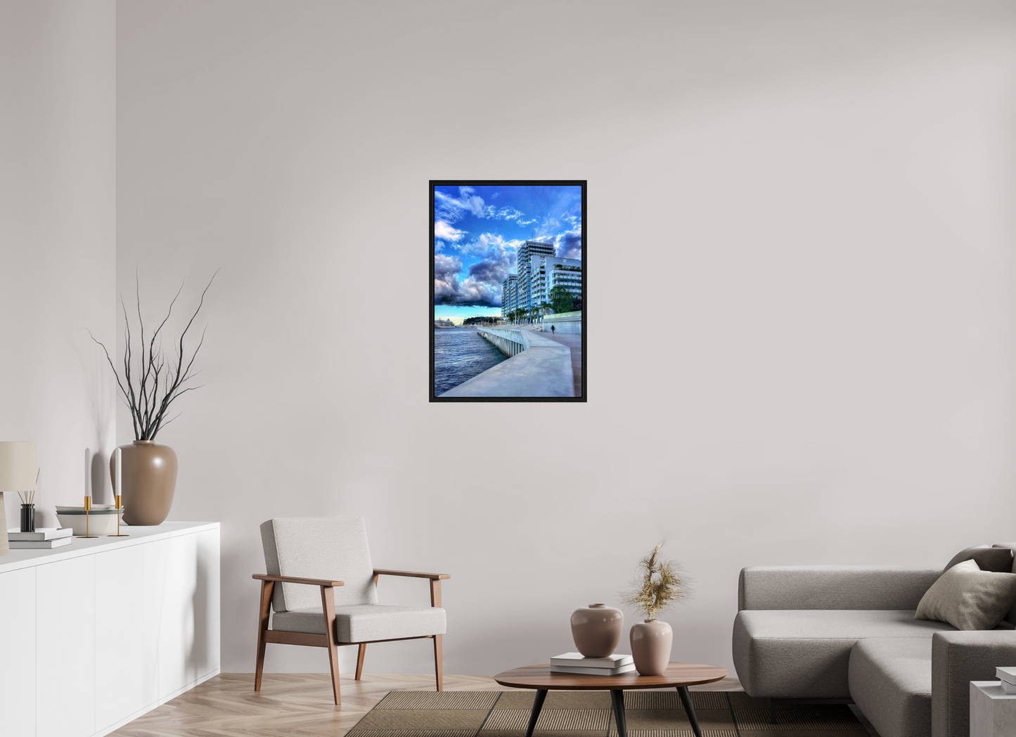 60 x 86.2 cm, Floater Frame Wind of change. Mareterra