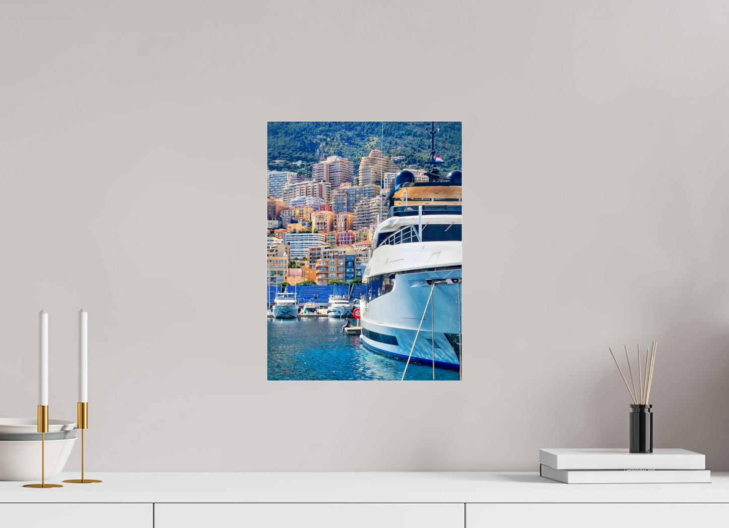 30 x 40 cm, Photo Print Under Acrylic Glass Me, myself and Monaco