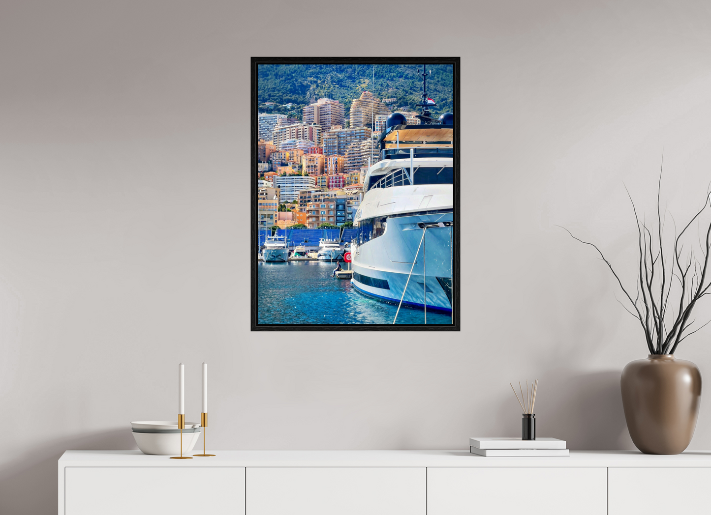60 x 80 cm, Floater Frame Me, myself and Monaco