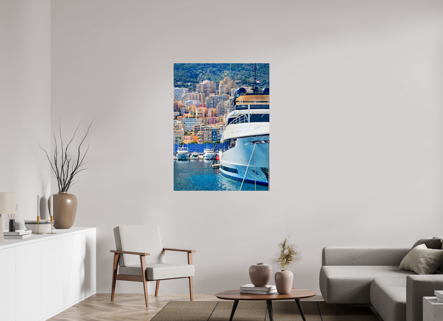 90 x 120 cm, Photo Print Under Acrylic Glass Me, myself and Monaco