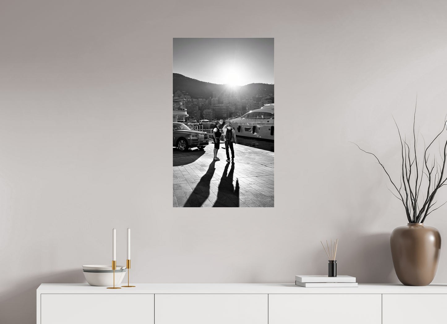 50 x 83.7 cm, Photo Print Under Acrylic Glass Under the Monaco Sun