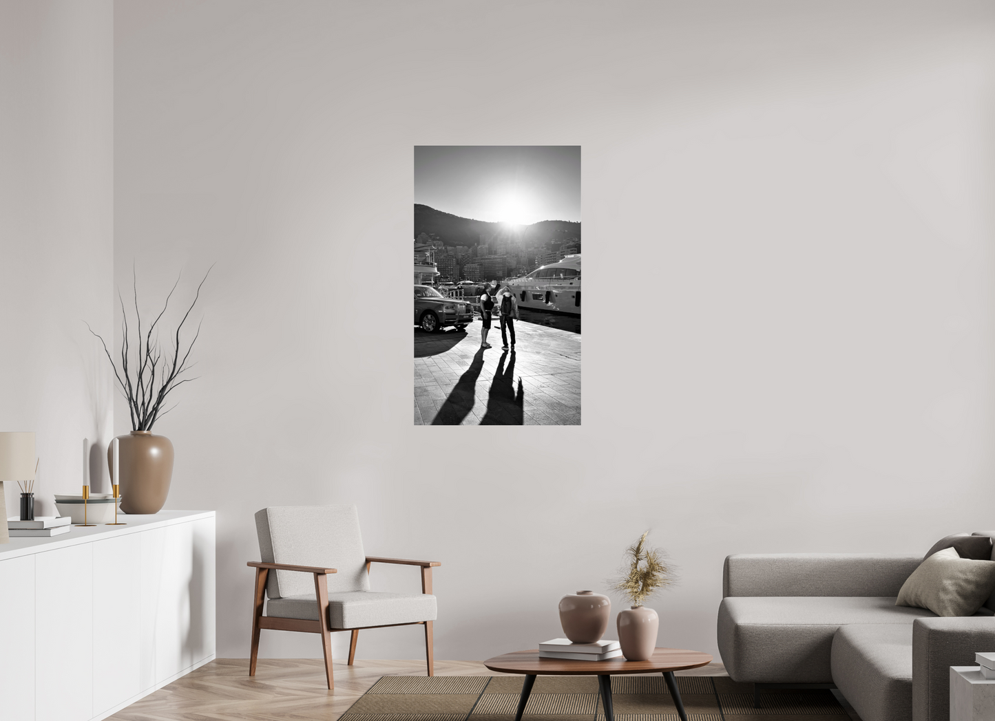 70 x 117.2 cm, Photo Print Under Acrylic Glass Under the Monaco Sun