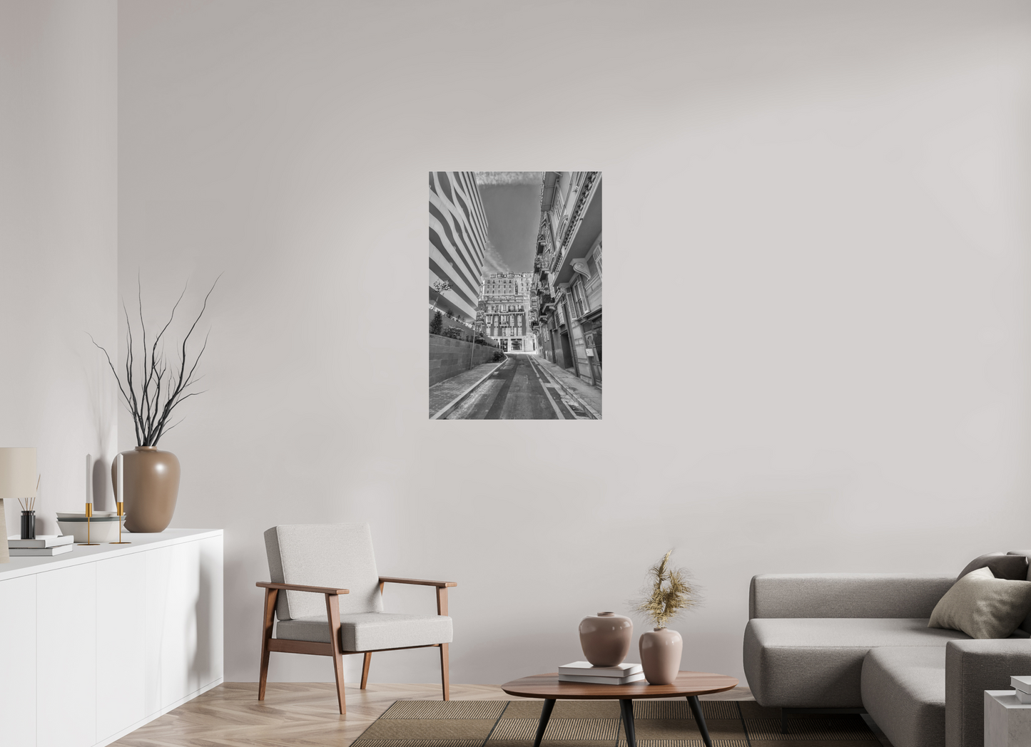 70 x 100.3 cm, Photo Print Under Acrylic Glass Neighborhood