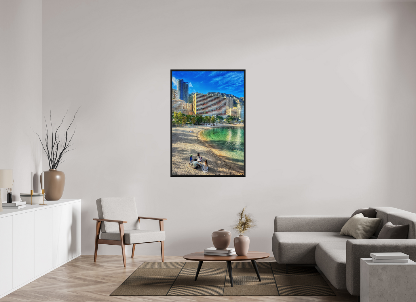 90 x 130.5 cm, Floater Frame Larvotto Beach, Monaco — Spring 2026
