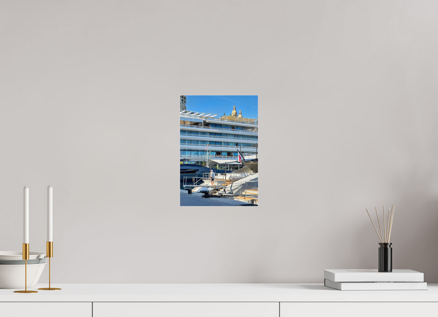 20 x 28.5 cm, Photo Print Under Acrylic Glass Divided Horizons