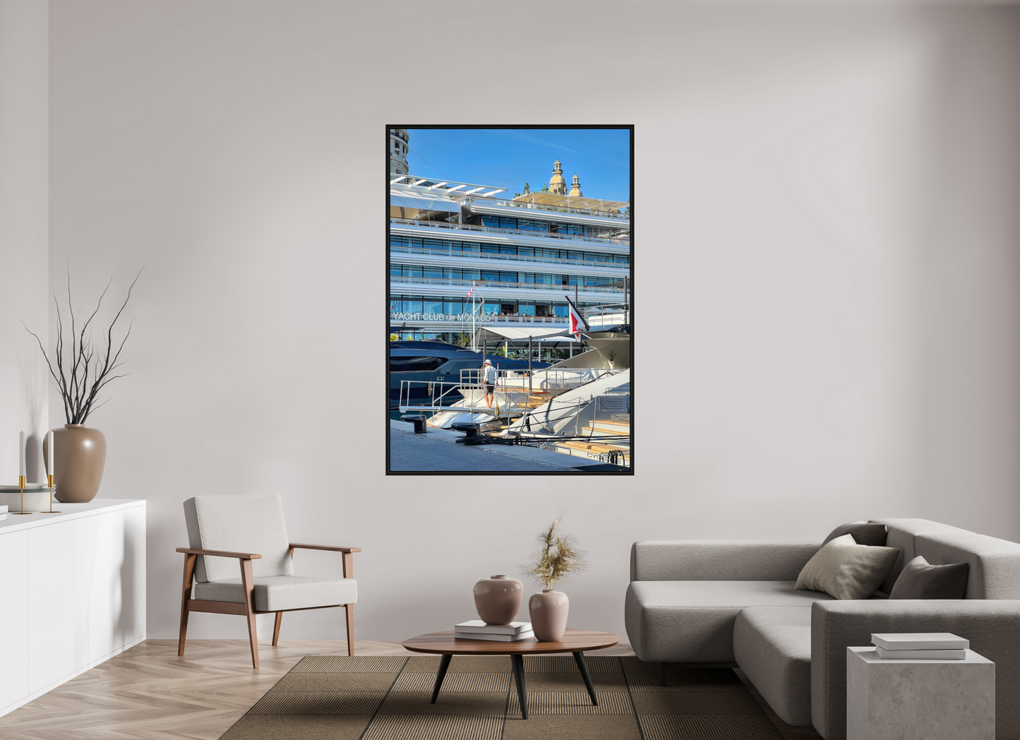 120 x 171.2 cm, Floater Frame Divided Horizons