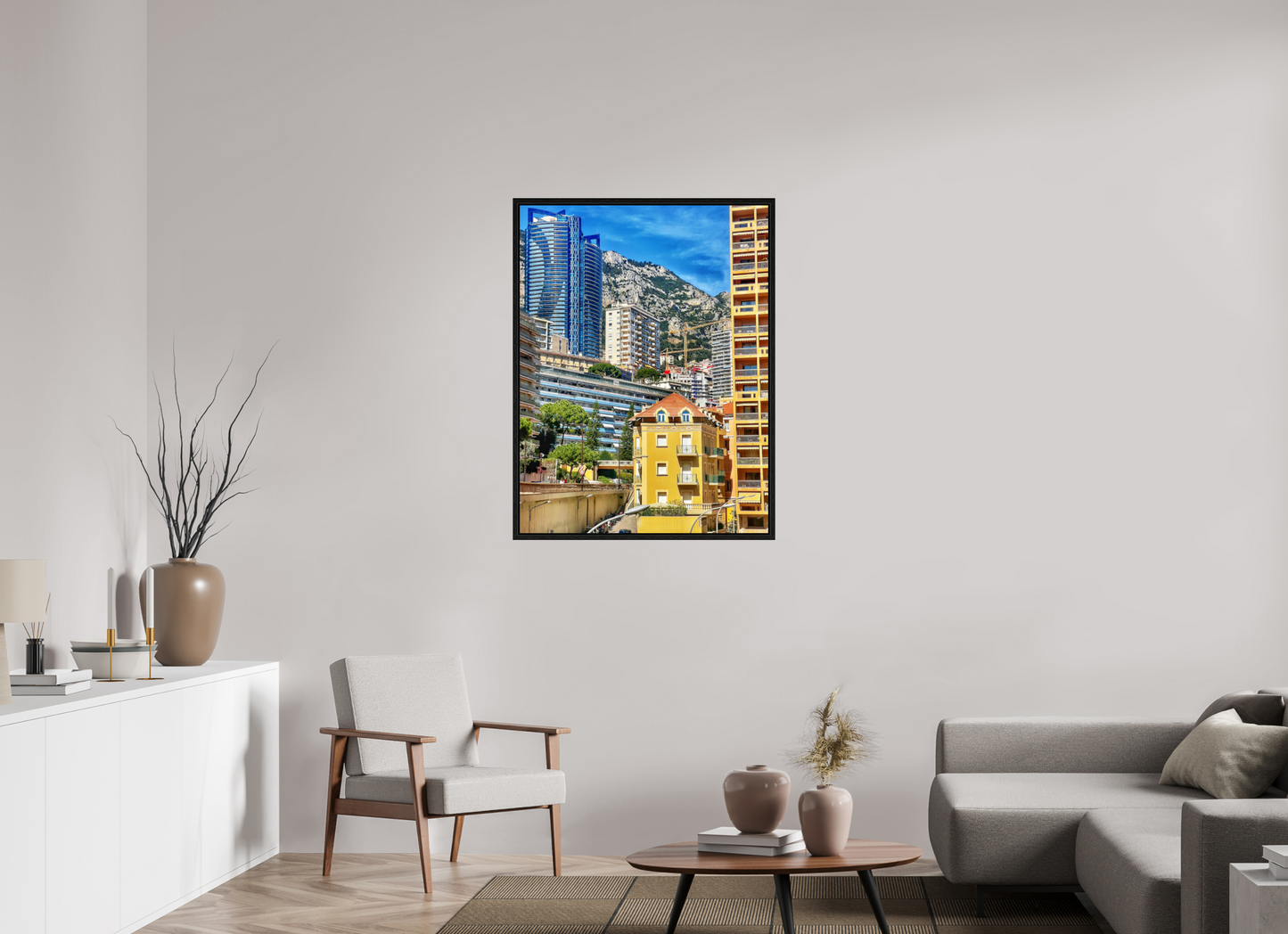 80 x 105.6 cm, Floater Frame Where Eras Meet