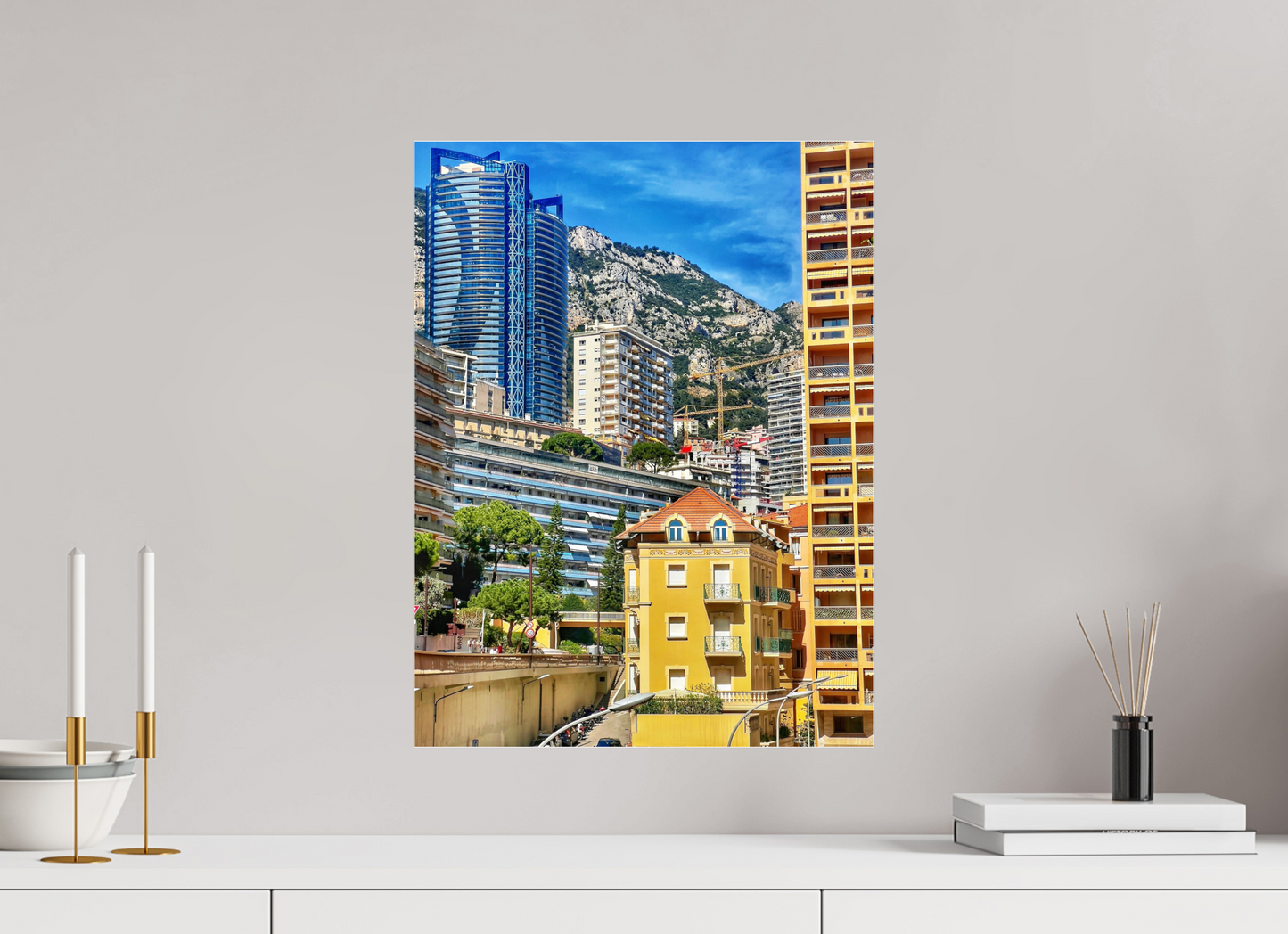 40 x 52.8 cm, Photo Print Under Acrylic Glass Where Eras Meet