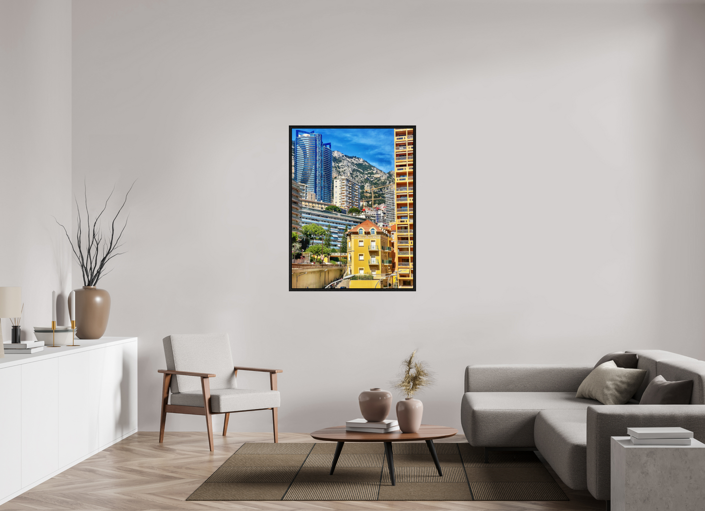 90 x 118.8 cm, Floater Frame Where Eras Meet