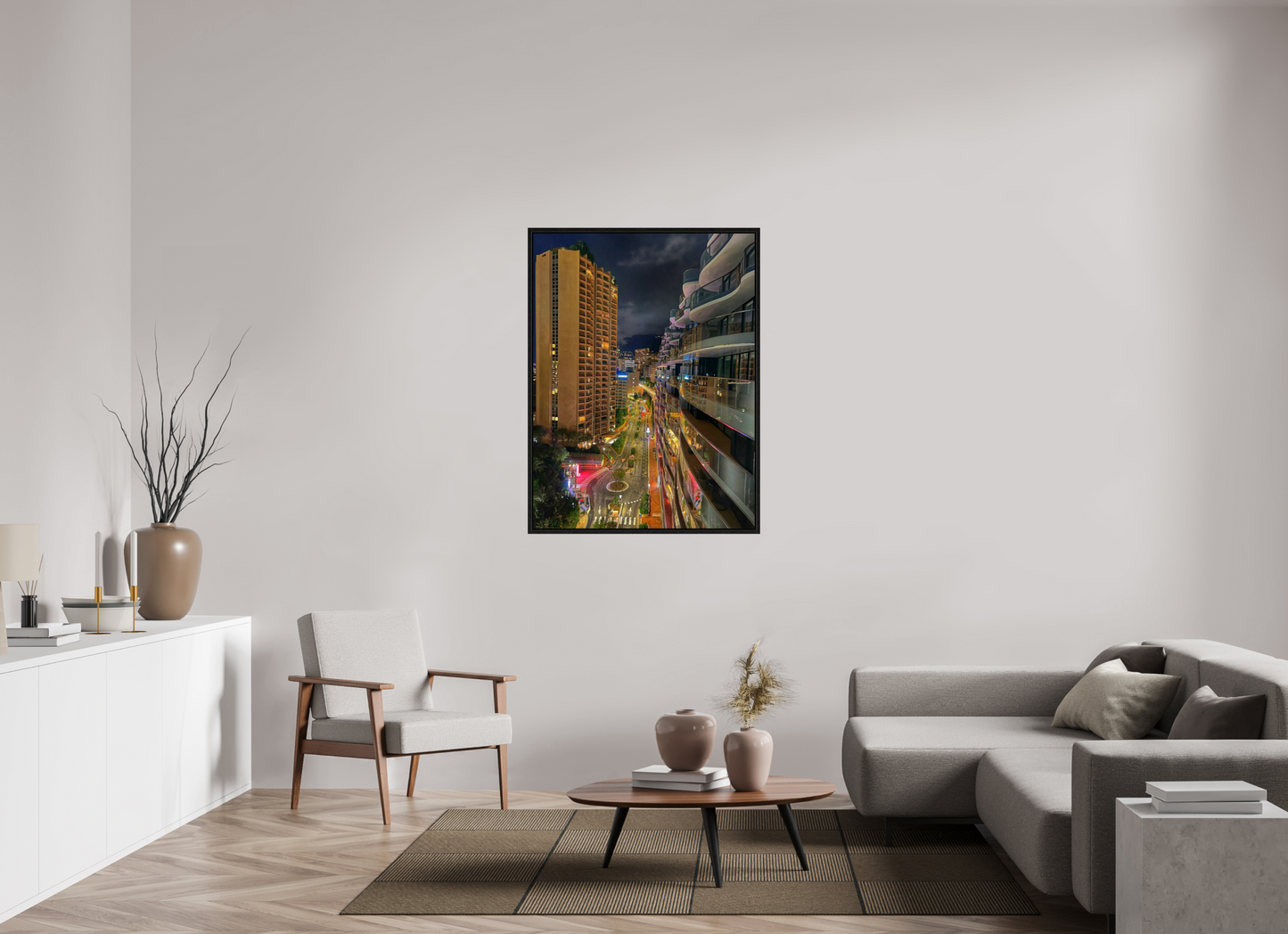 90 x 120 cm, Floater Frame City Lights