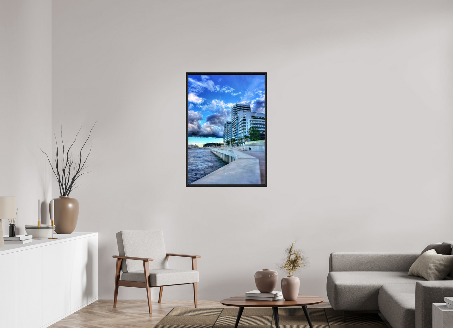 70 x 100.5 cm, Floater Frame Wind of change. Mareterra