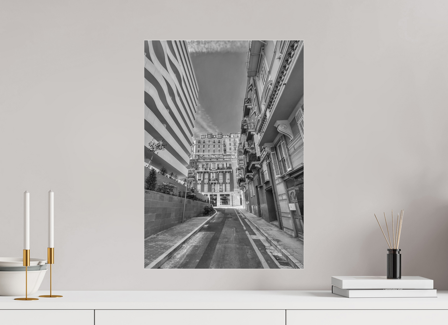 40 x 57.3 cm, Photo Print Under Acrylic Glass Neighborhood