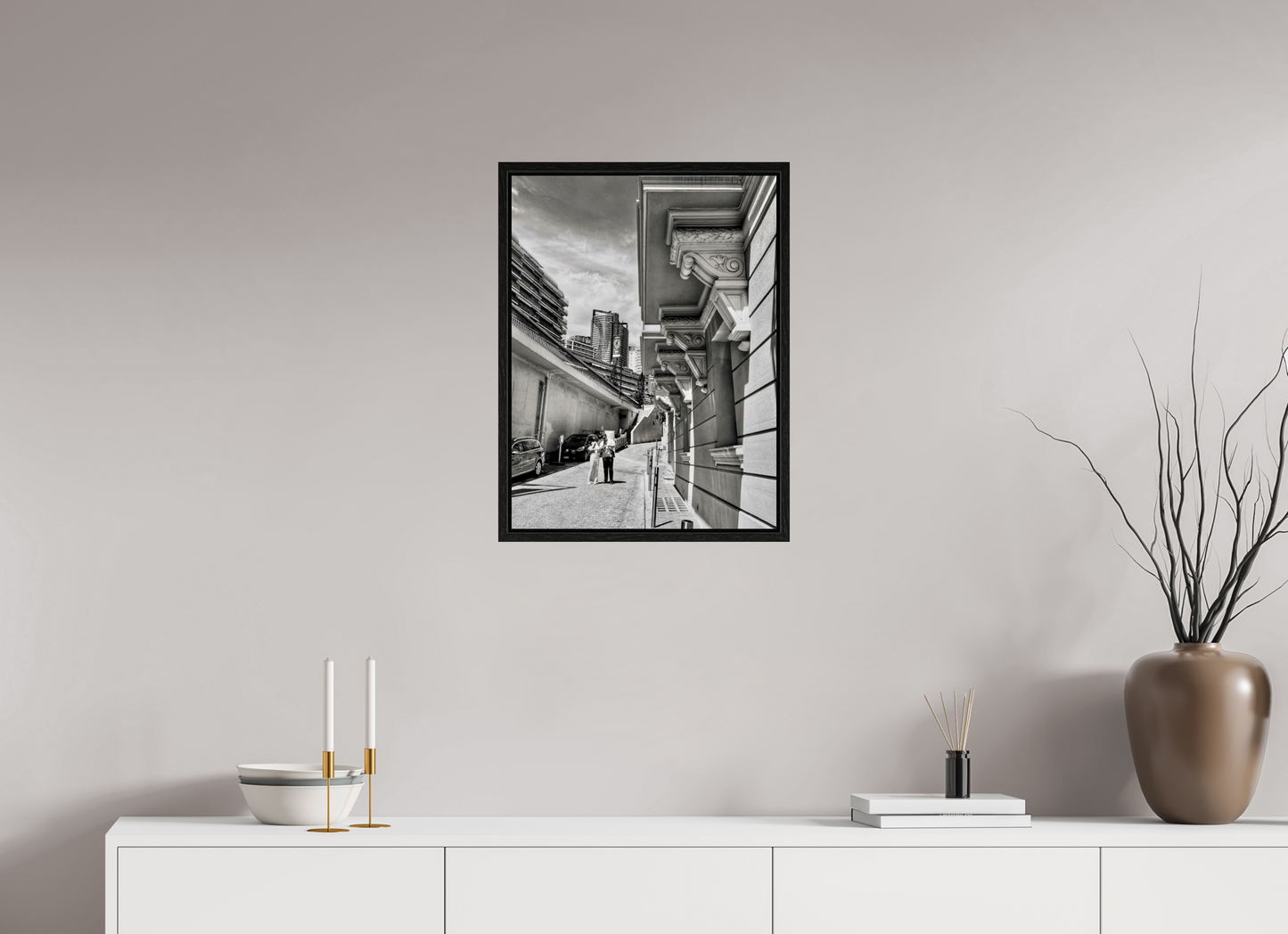 45 x 60 cm, Floater Frame On the Way