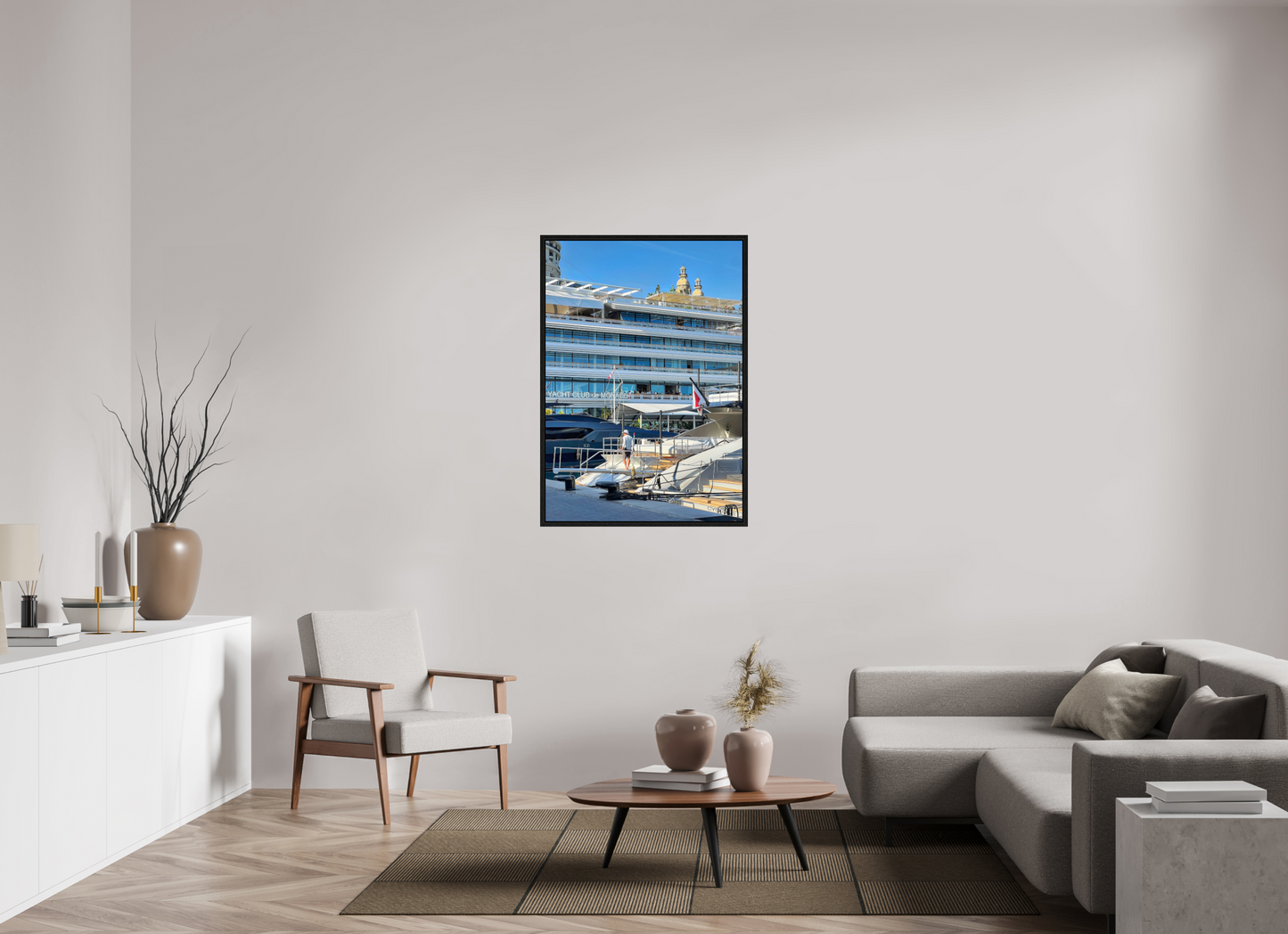 80 x 114.1 cm, Floater Frame Divided Horizons