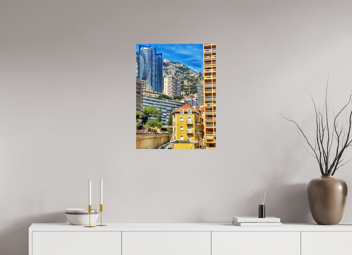 50 x 66 cm, Photo Print Under Acrylic Glass Where Eras Meet