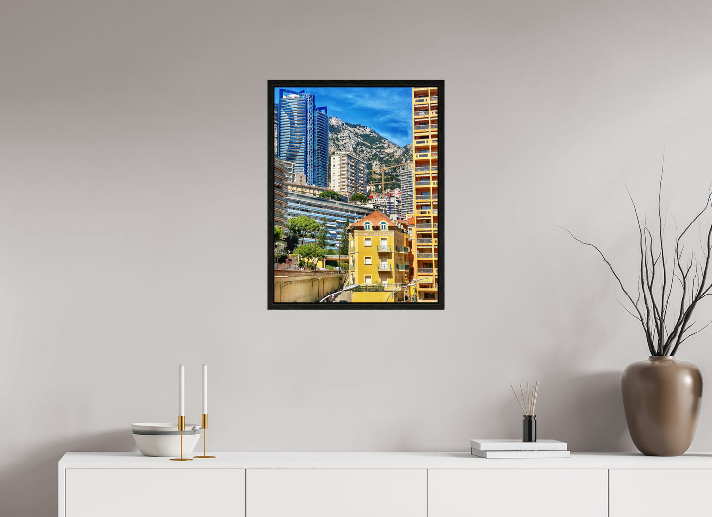 50 x 66 cm, Floater Frame Where Eras Meet