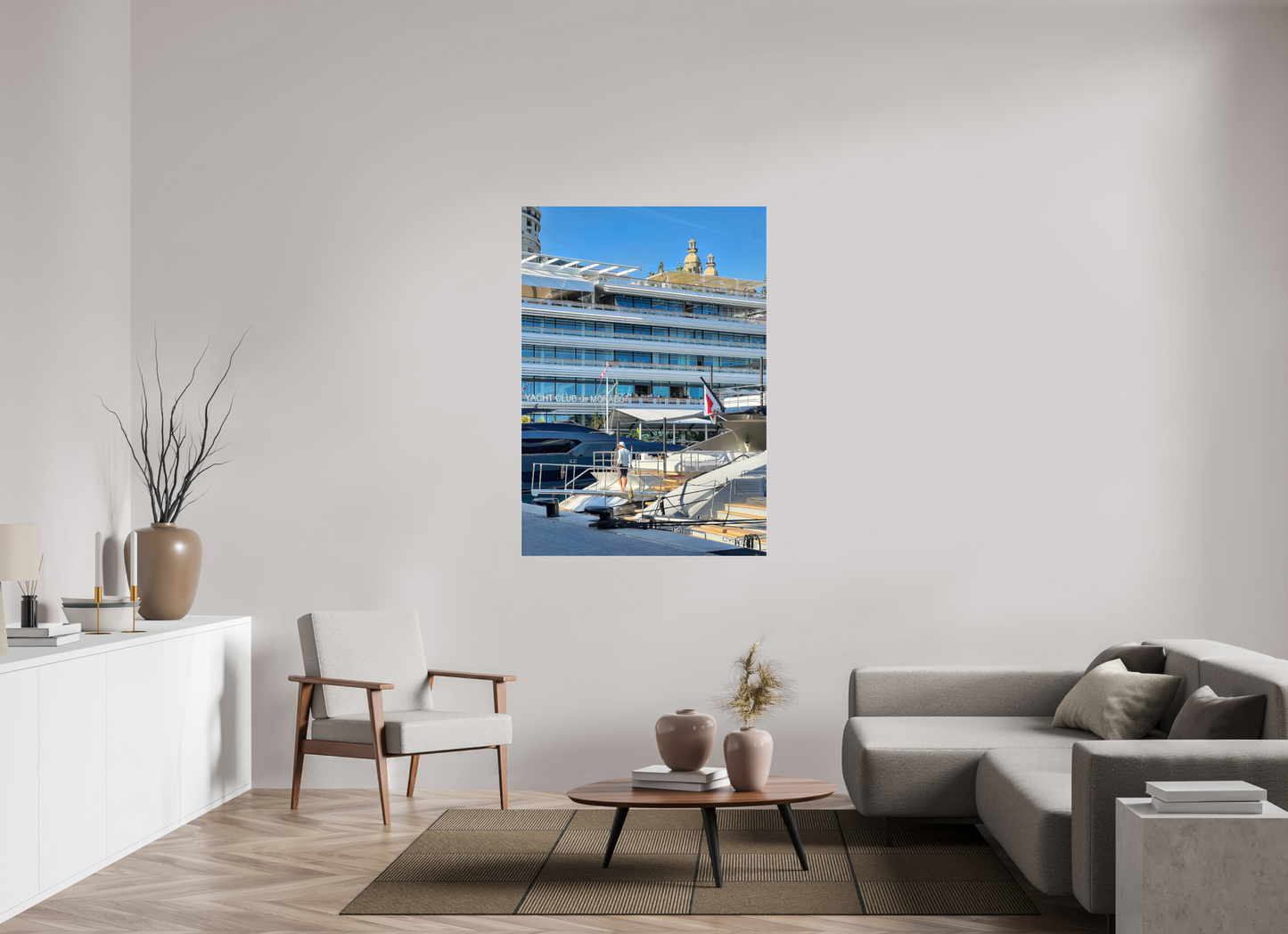 100 x 142.7 cm, Photo Print Under Acrylic Glass Divided Horizons