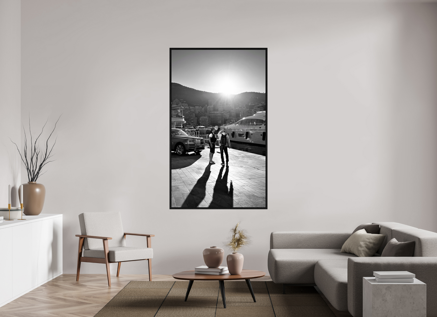 110 x 184.1 cm, Floater Frame Under the Monaco Sun