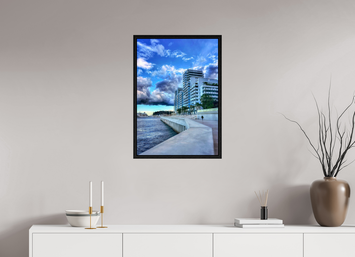 50 x 71.8 cm, Floater Frame Wind of change. Mareterra