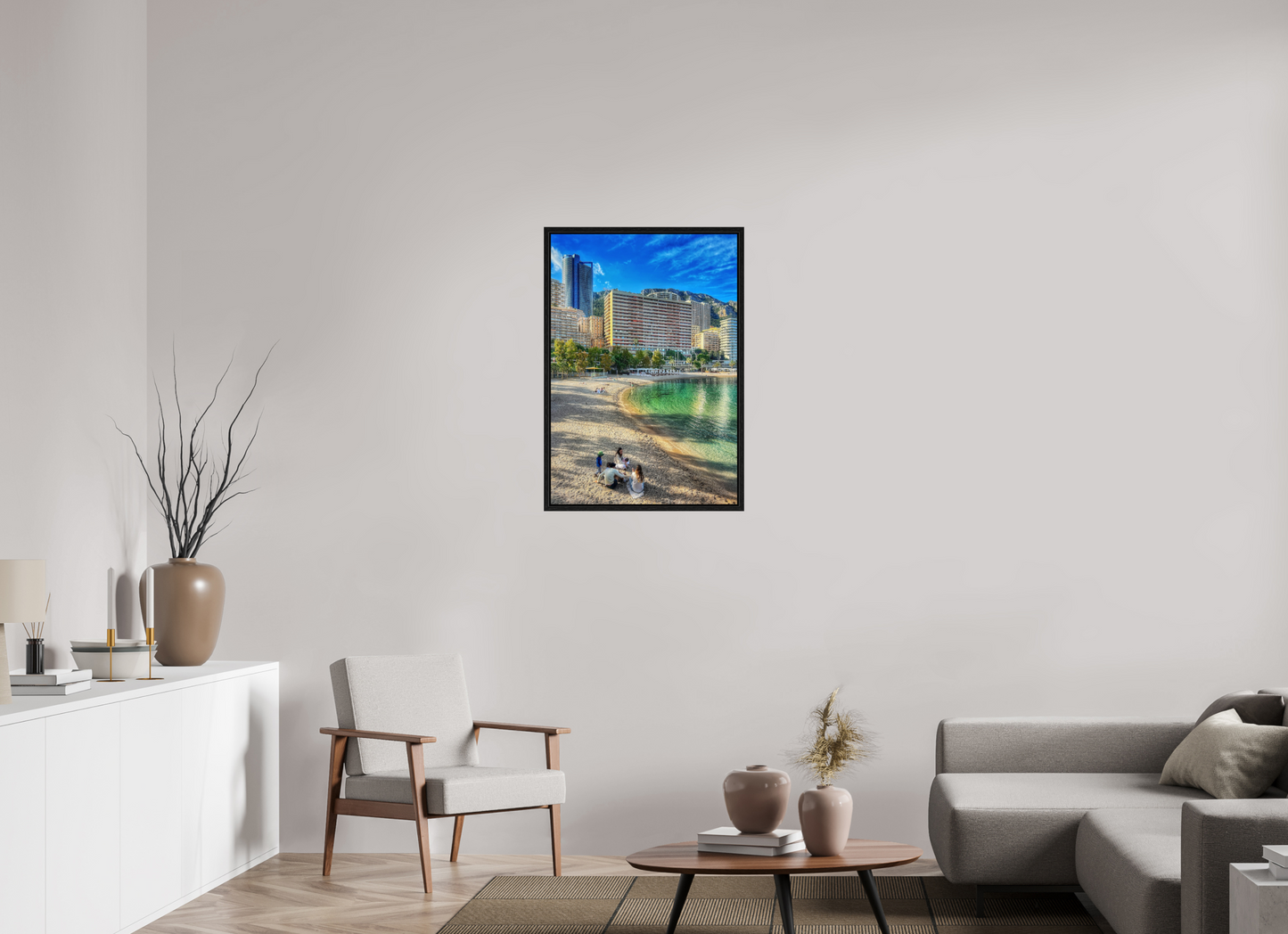 60 x 87 cm, Floater Frame Larvotto Beach, Monaco — Spring 2026