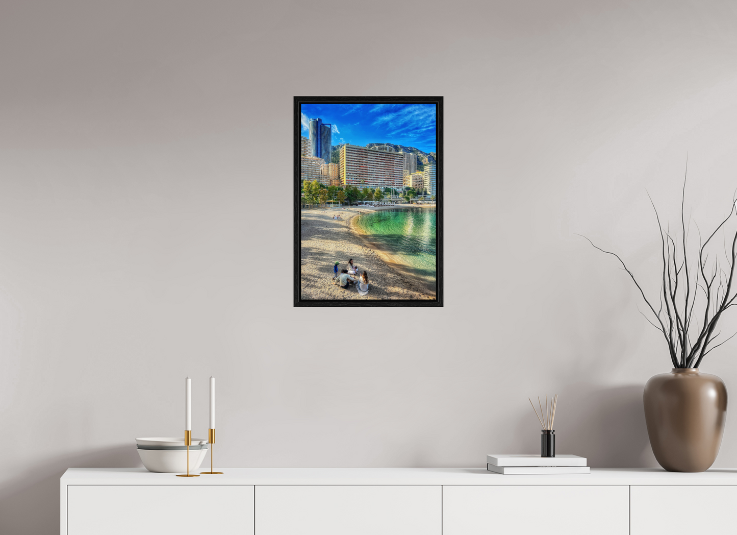 40 x 58 cm, Floater Frame Larvotto Beach, Monaco — Spring 2026