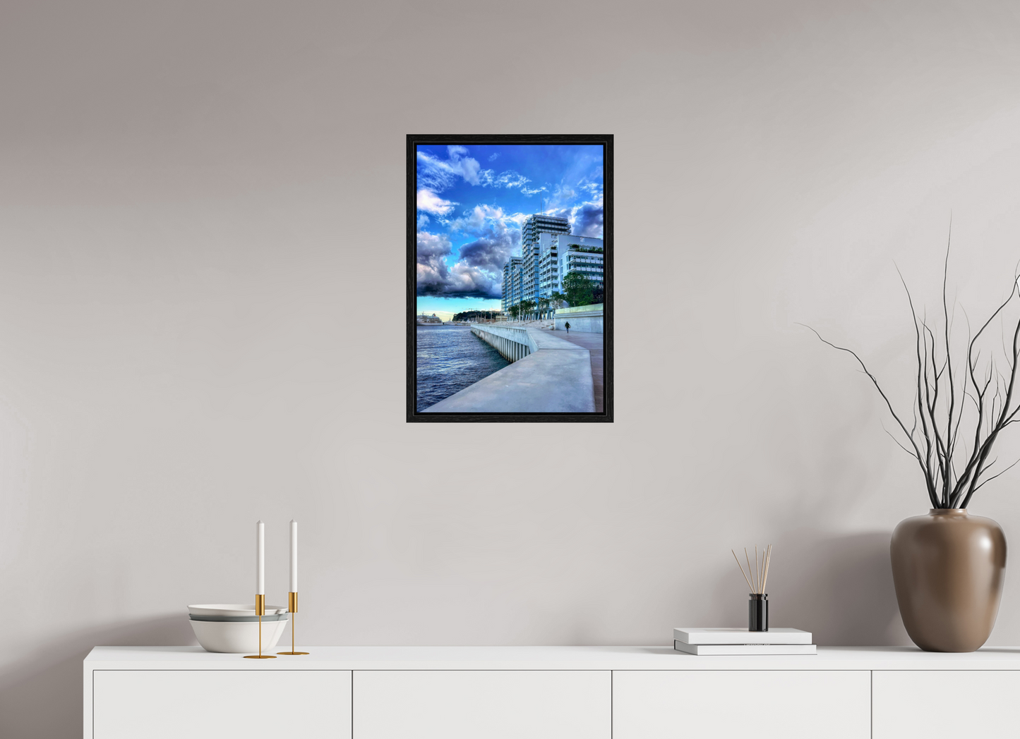 40 x 57.4 cm, Floater Frame Wind of change. Mareterra