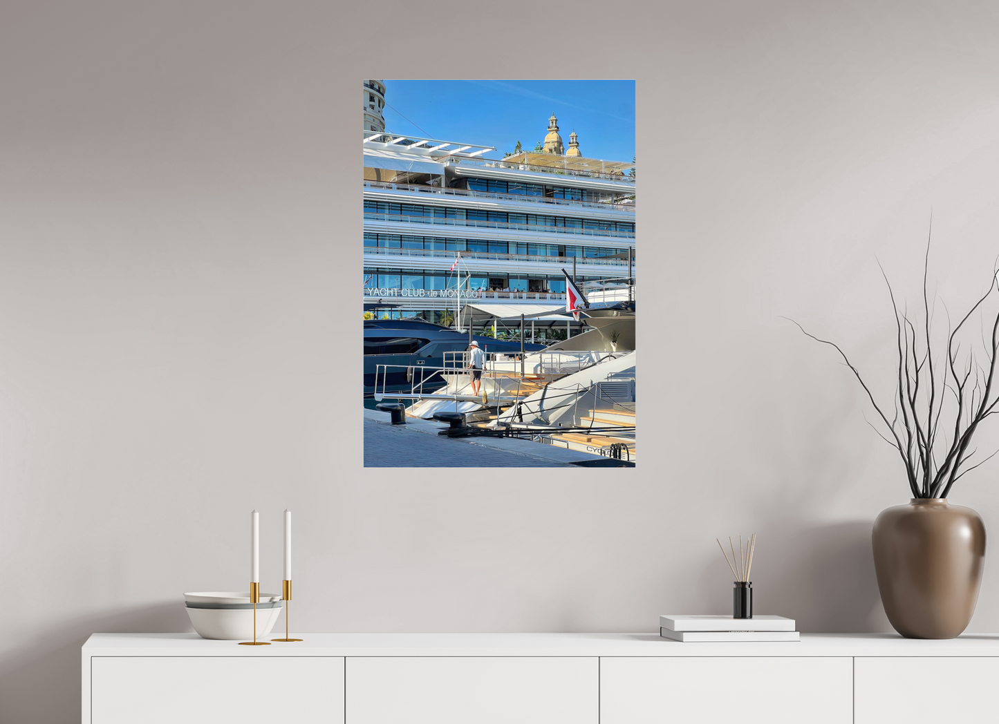 60 x 85.6 cm, Photo Print Under Acrylic Glass Divided Horizons