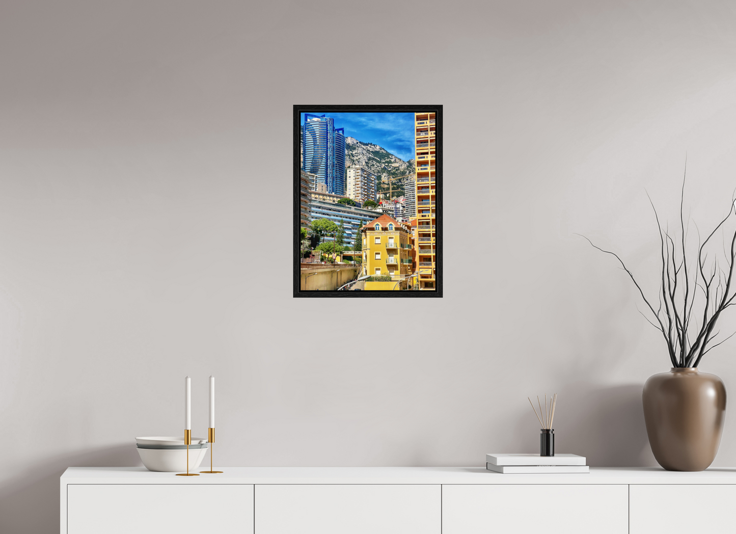 40 x 52.8 cm, Floater Frame Where Eras Meet