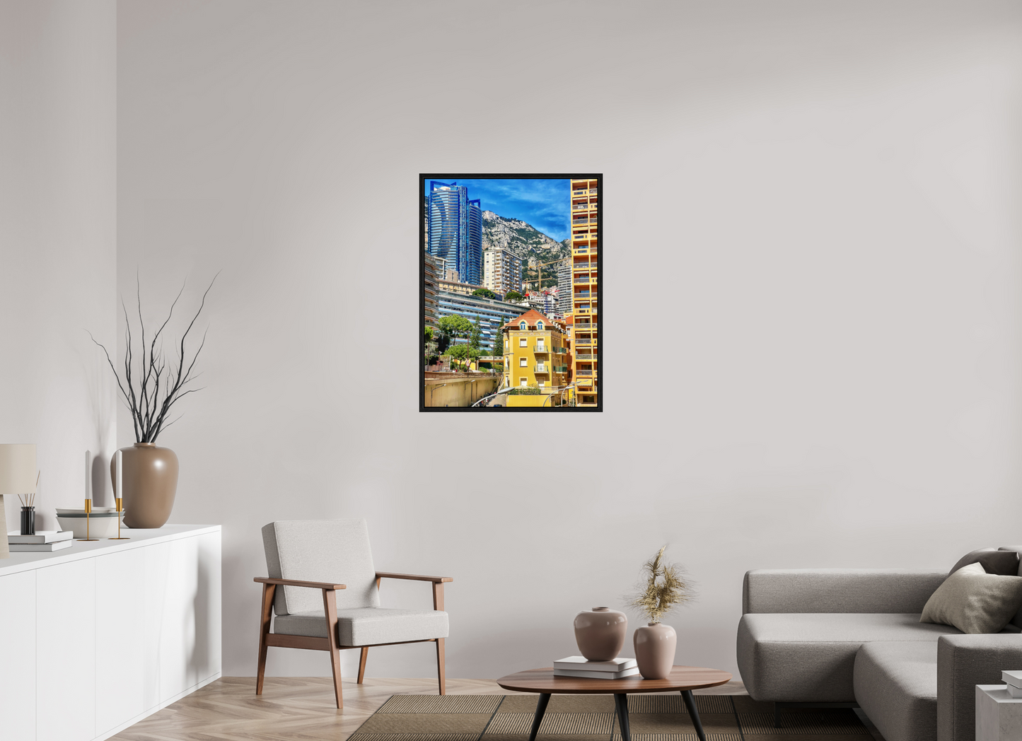 70 x 92.4 cm, Floater Frame Where Eras Meet