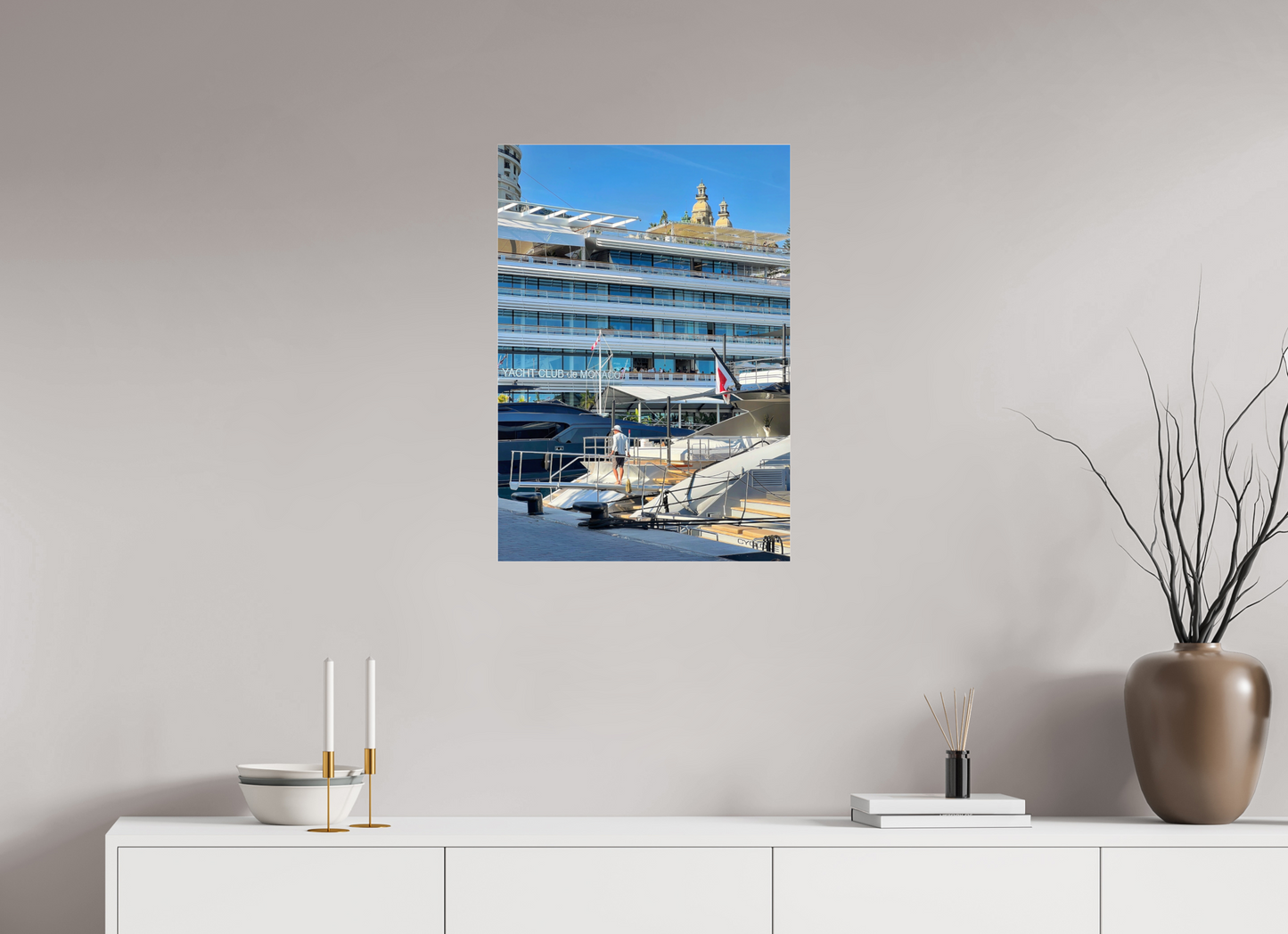 50 x 71.3 cm, Photo Print Under Acrylic Glass Divided Horizons