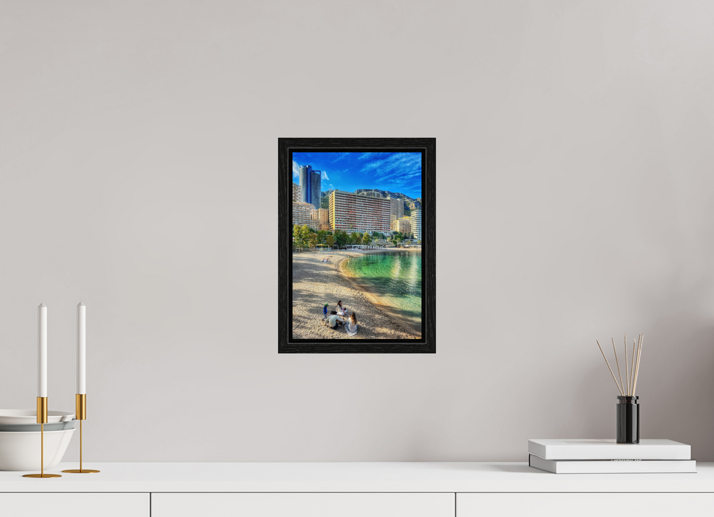 20 x 29 cm, Floater Frame Larvotto Beach, Monaco — Spring 2026