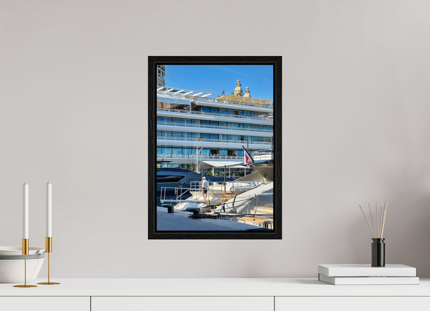 30 x 42.8 cm, Floater Frame Divided Horizons