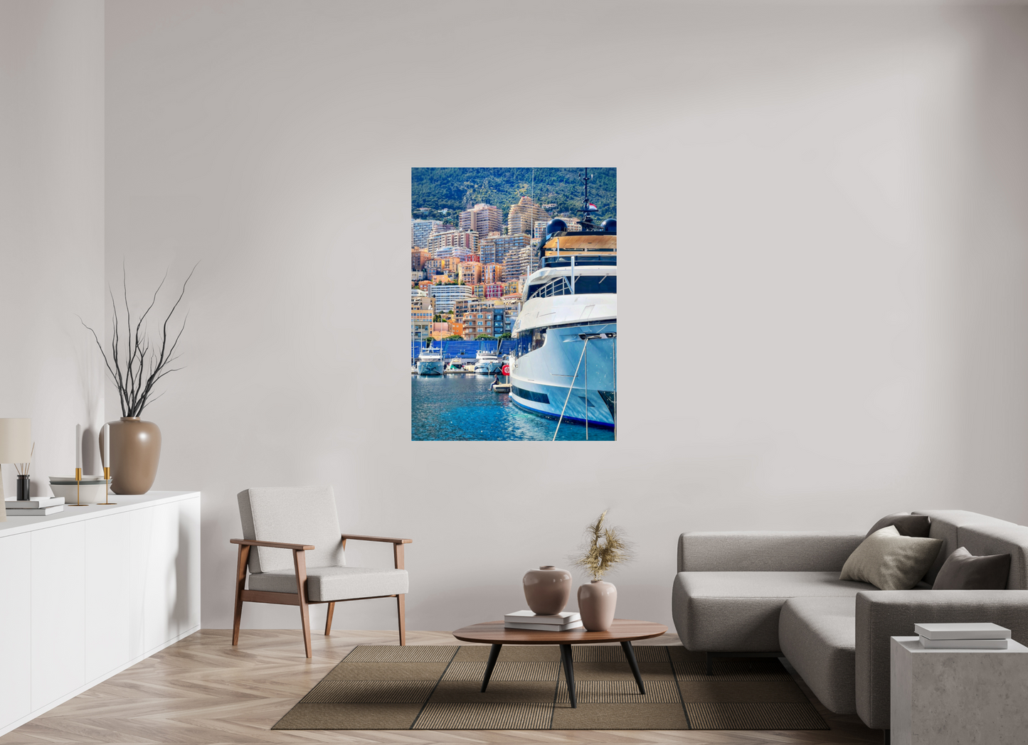 105 x 140 cm, Photo Print Under Acrylic Glass Me, myself and Monaco